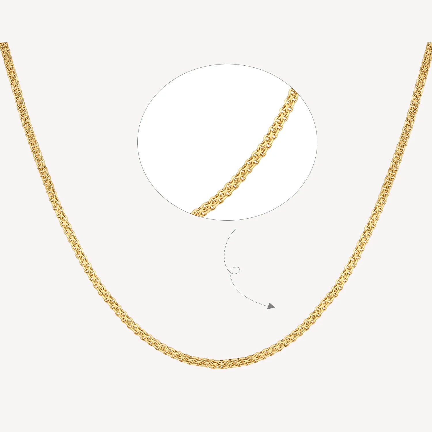 Minimalist Jewelry Set 925 Sterling Silver Bracelet Gold Plated Gold Vermeil Chain Flat Mesh Prime Chain Necklace