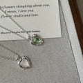 INS Fashion Link Chain 925 Sterling Silver Texture Heart Shape Pendant Necklaces for Women Gifts Jewelry