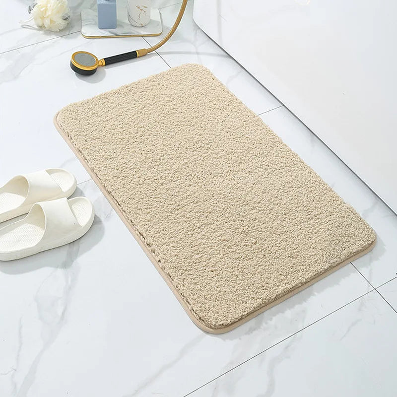 Machine Wash Quick Dry Bath Mats for Bathroom Floor Tub and Shower 16x24 Grey