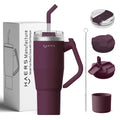 Leakproof Custom Tumbler 40oz Stainless Steel Vacuum Insulated Tumbler with Handle Travel Mug Eco-friendly Vacuum Insulated