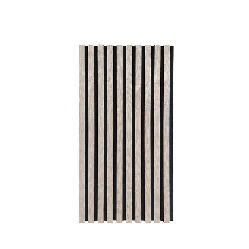 Wholesale Acoustic Panels Prefabricated House Wall Sound Insulation Materials Mdf Slat Polyester 3D Wall Panels Studio  Veneer