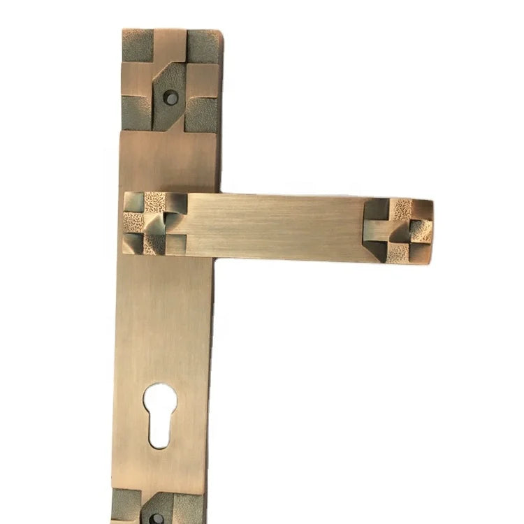 China Factory Interior Anti-theft Office Building Security Lock Design Lever Door Handle With Modern Safety Locks Set for Home