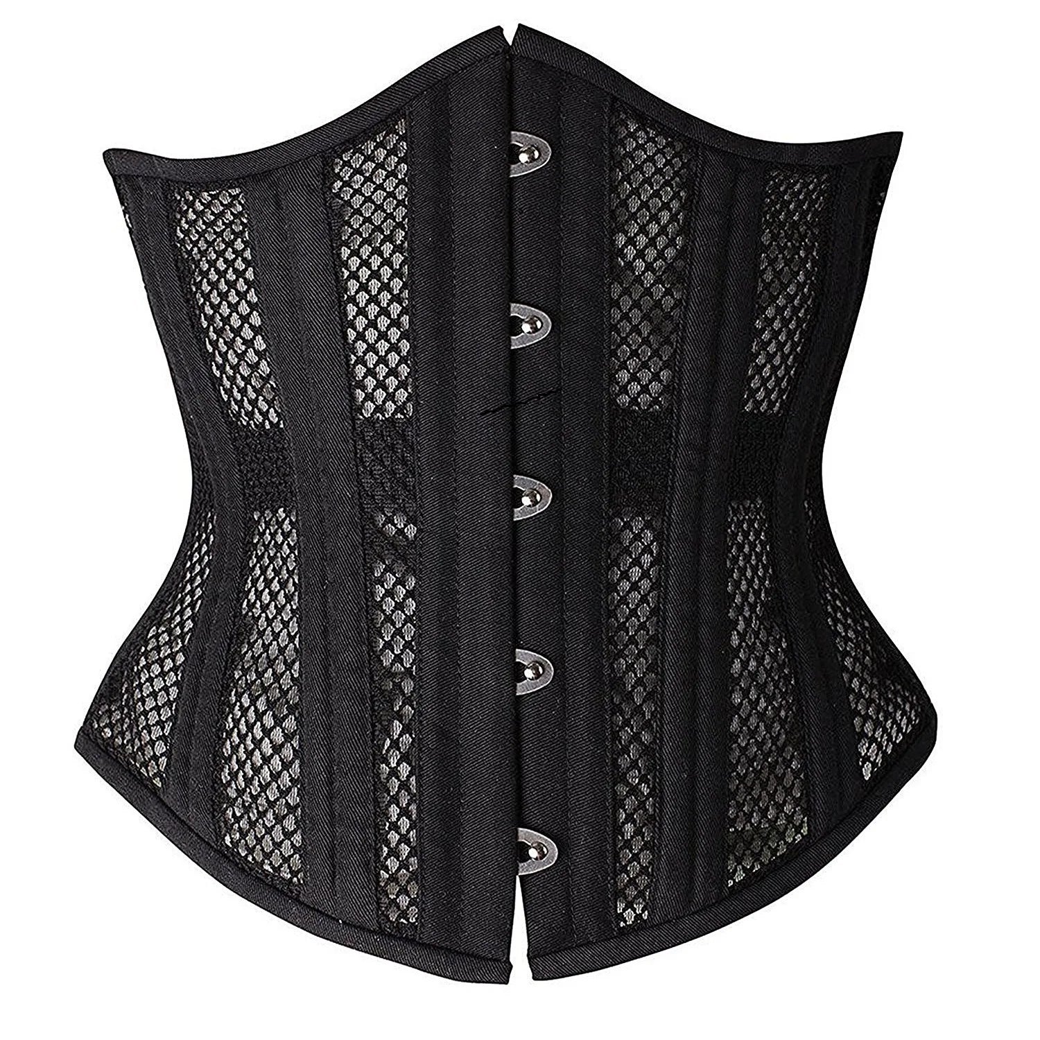 Corsets and Bustiers Women Breathable Corset Thin Mesh Underbust Slimming Belt Waist Trainer Corset Sexy