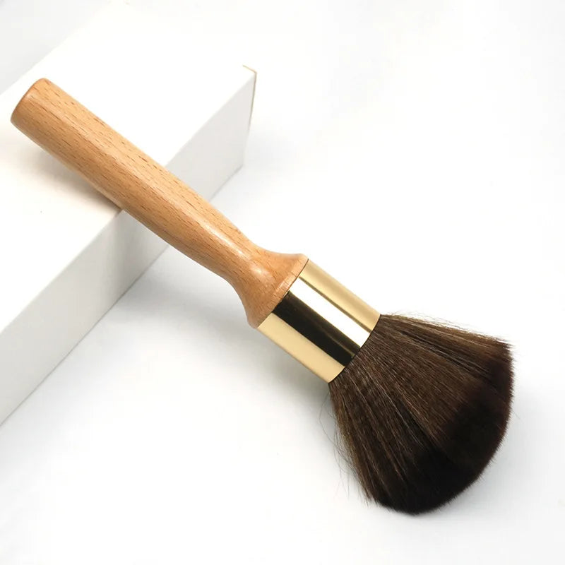 Long Handle Salon Neck Brush Soft Nylon Women Cosmetic Brush Facial Broken Hair Clean Tools