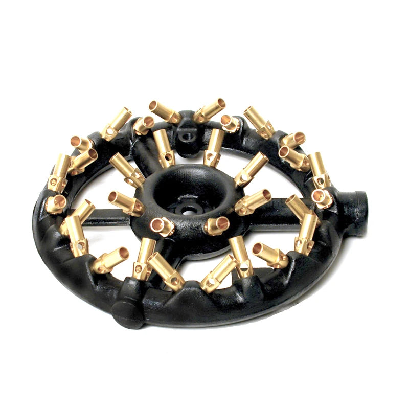 Propane Gas Jet Burner With 32 Brass Nozzles Outdoor Burners