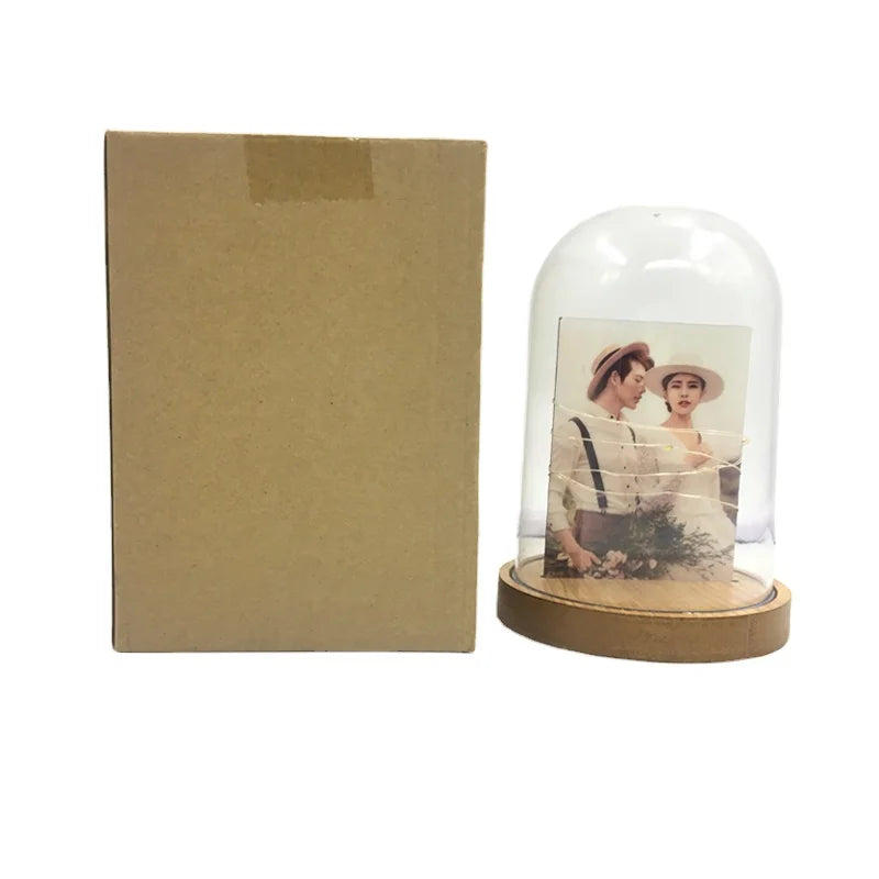12.5*18CM Plastic LED Display Photo Frame for Home Wedding Decoration & Valentine's Gifts for Sublimation
