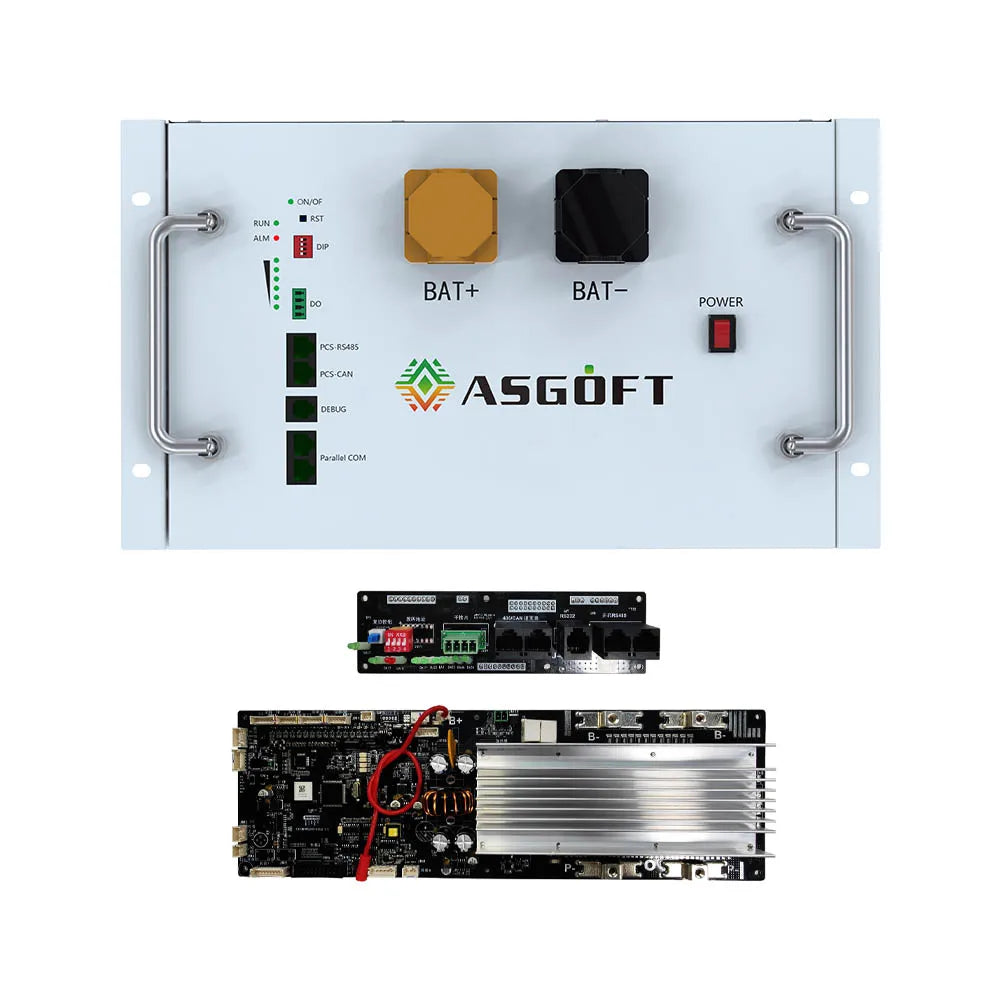 ASGOFT V2 With 200A BMS V19 Battery Box Kit 48V 51.2V 280Ah 314Ah 15kWh 16KWh Lifepo4 Battery Box Empty Box DIY Kit With BMS