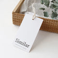 Wholesale Custom Designed Thick Coated Paper Garment Hang Tags Name Tags for Clothing Shoes Apparel Packaging