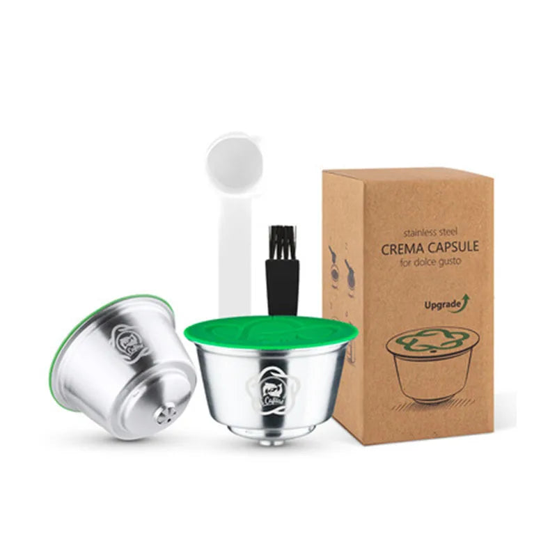 Cafilas New Version Sustainable Eco-Friendly 304 Stainless Steel Coffee Capsule for Coffee Machine Crema Maker