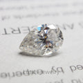 Luster Stunning Synthetic Gemstones GRA Loose Moissanite Diamonds Brilliant Cut 3*4-10*14mm DEF White Pear Shape Moissanite