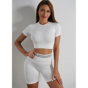 Hollow Out Yoga Gym Athletic Leggings and Sports Bra Top Set Solid Yoga Outfit Women Sets Yoga Sets Fitness Women 2024