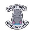 Cute Cartoon Hippo Enamel Pins Mini MOQ Brooches Lapel Badges for Backpacks Clothes Collars New Custom Jewelry