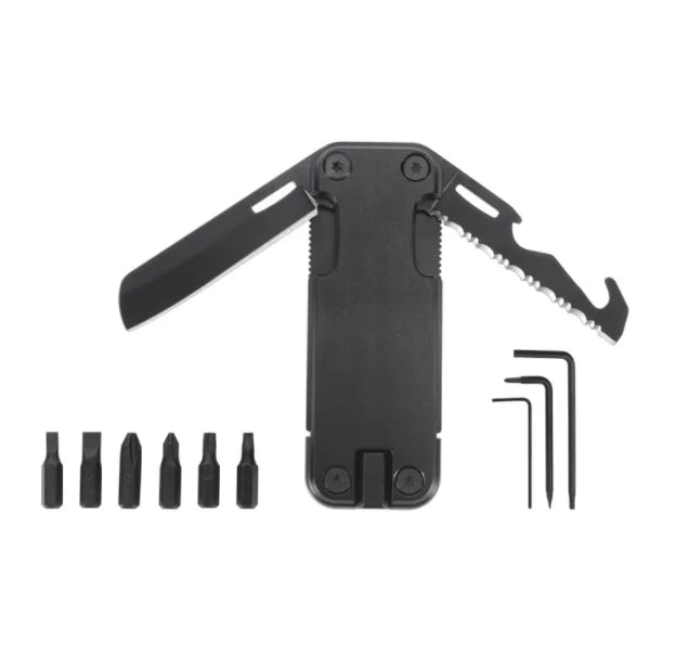 Promotional Gifts Custom LOGO Stainless Steel 16 in 1 Pocket Knife Multi Tool Socket Hex Wrench Screwdriver Multitool Keychain