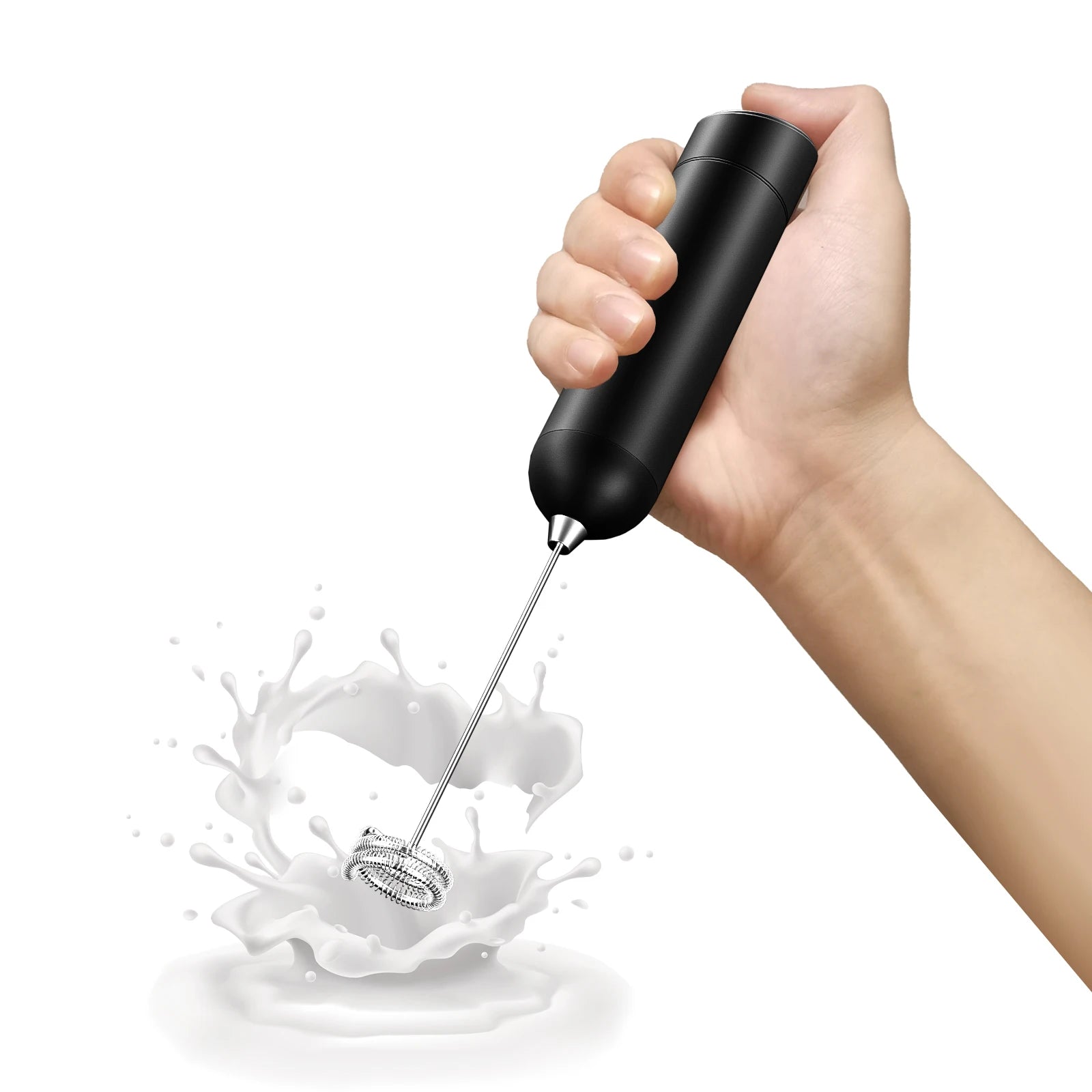 Hot Sell Milk Foamer Coffee Mixer Stainless Steel Handheld Milk Frother Electric Blender Mixer Battery Operated Coffee Whisk