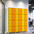 Factory Supply Discount Price 2 Tier Storage Lockers for Sale Mustard Made Twinny Midi Locker