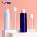 Wholesale100ml 120ml 150ml 200ml 250ml 500ml Frosted Clear White Face Toner Packaging PET Plastic Lotion Bottle with Disc Cap