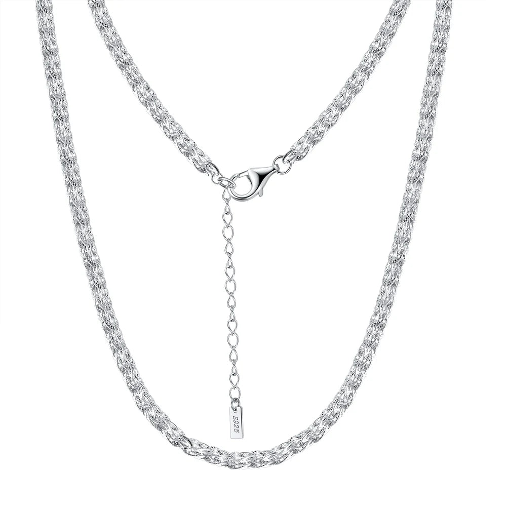 RINNTIN SC54 Handmade Necklace Chain Solid 925 Sterling Silver Men Cadena Phoenix Tail Chain Chaine Au Cou Femme En Gros