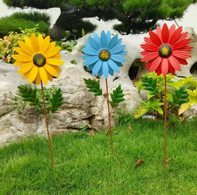 Outdoor Garden Decoration Iron Flower Pot Plug-in Villa Courtyard Lawn Flower Home Courtyard Landscape