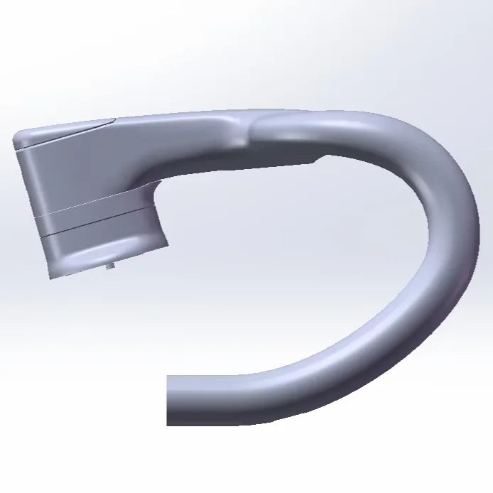 Gloss Finish 700c Road Racing Handlebar for Road Bicycles Carbon Fiber Bike Handlebar with Comfortable Grip