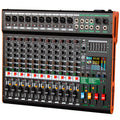 TC12 Professional 12 Channel Mixing Console Audio Sound Cards Mixers DJ Controller/Audio Console Mixer