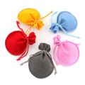 Mini Cushioned Jewelry Bags Drawstring 7*9Cm Purple Jewelry Bags for Gift Travel Jewelry Organizer Bags