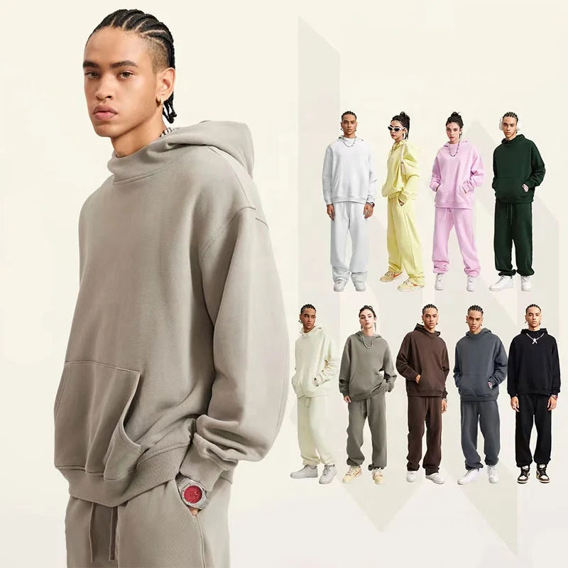 Fasion Hoodies for Men Custom Logo Men's Solid Color Hoodies Hot Sell Comfortable Cotton Hoodies for Men
