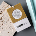 Low Moq Custom Eco Recyclable Luxury Logo With String Rope Swing Tag Embossed Black Uv Printing Paper Hang Tag for Clothing