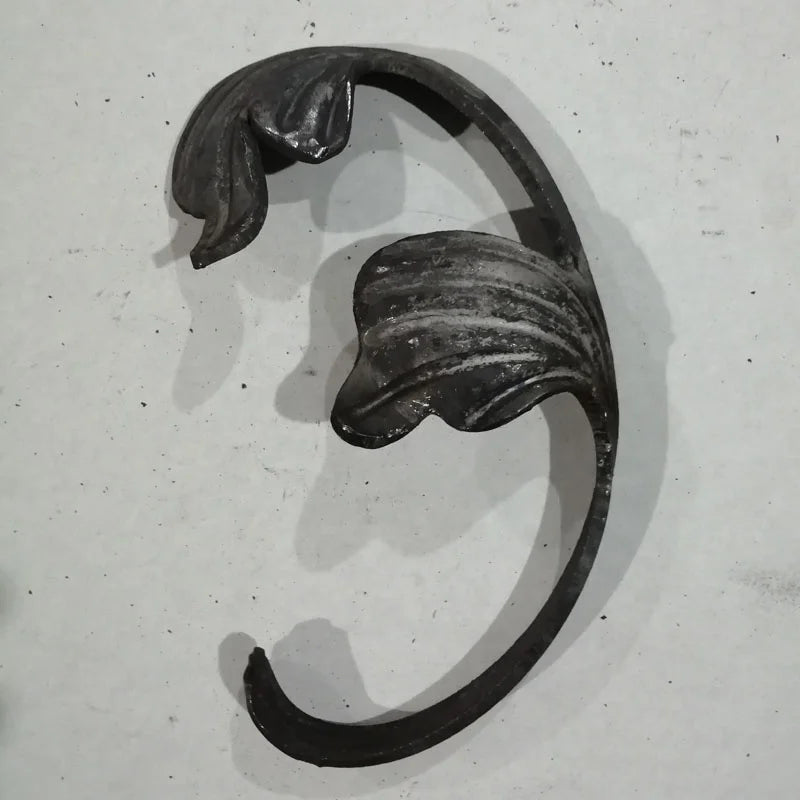 Wrought Iron Ornaments Components Forged Steel  Leaves for Gate Fence Railing