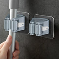 Mop Holder Transparent Strong Organizer Self Adhesive Wall Mop Hook Bathroom Holder Hook Storage Unit for Bathroom Organizer