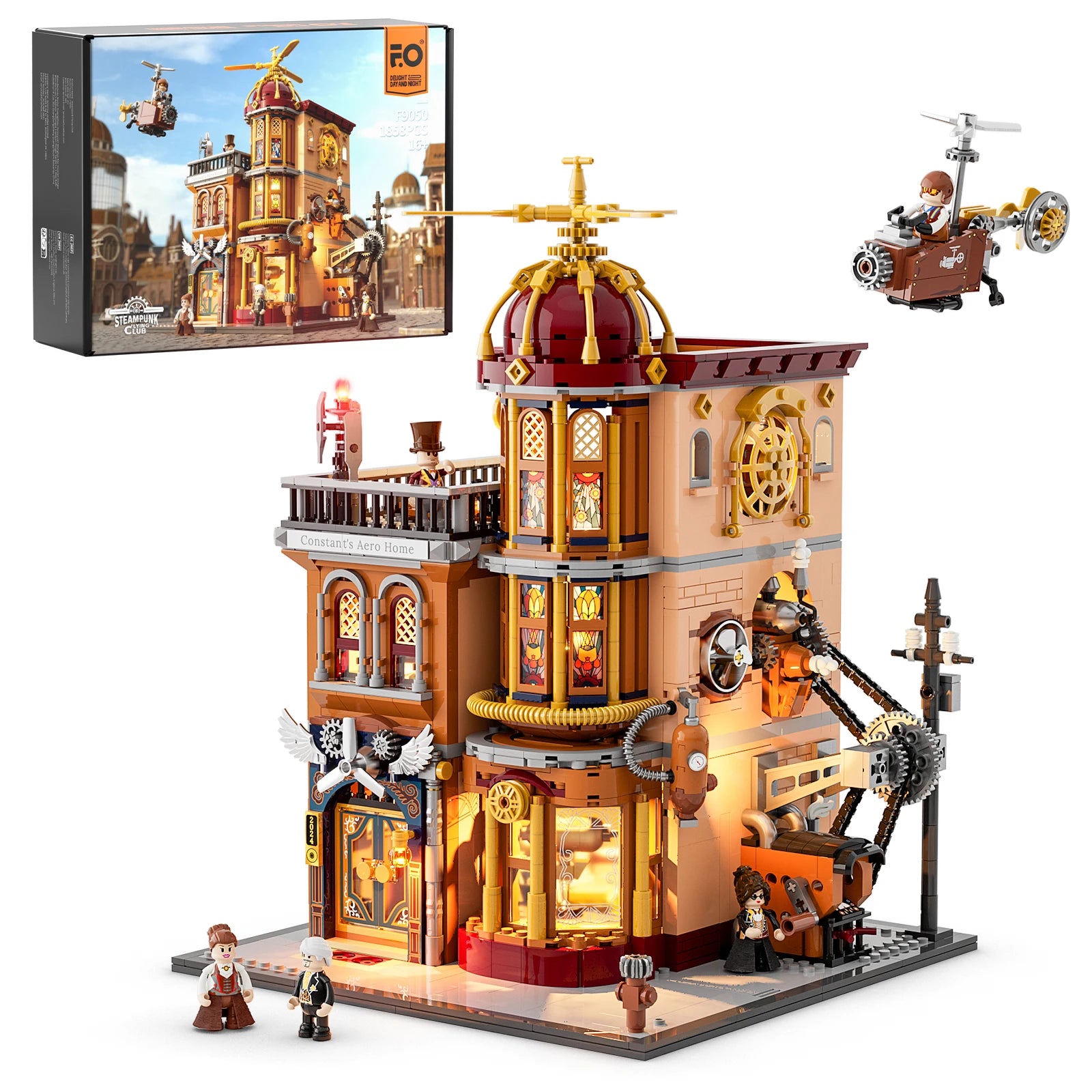 Funwhole F9050 Flying Club Model Building Blocks Toys Assembling Construction Bricks Model Toys Kit Building Blocks Sets for Kid