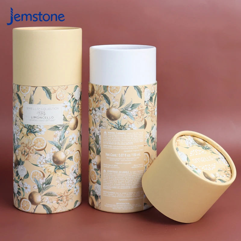 Custom logo CMYK Printed Cosmetic Dropper Bottle Cylinder Tube Paper Packaging Box Perfume Paper Tube