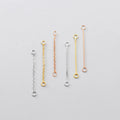 Handmade 925 Sterling Silver Box Chain O Shape Extended Chain for Jewelry Making