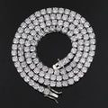 Hip Hop Iced Out Jewelry Tennis Link Chain Choker CZ Cubic Zircon Gold Plated Wedding Engagement Gift Necklace