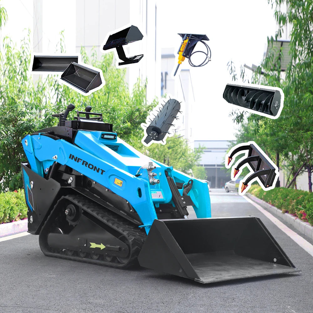 Mini Skid Steer Loader Attachments with EPA Engine Track and Forestry Mulcher-and Efficient Skid Steer Loader