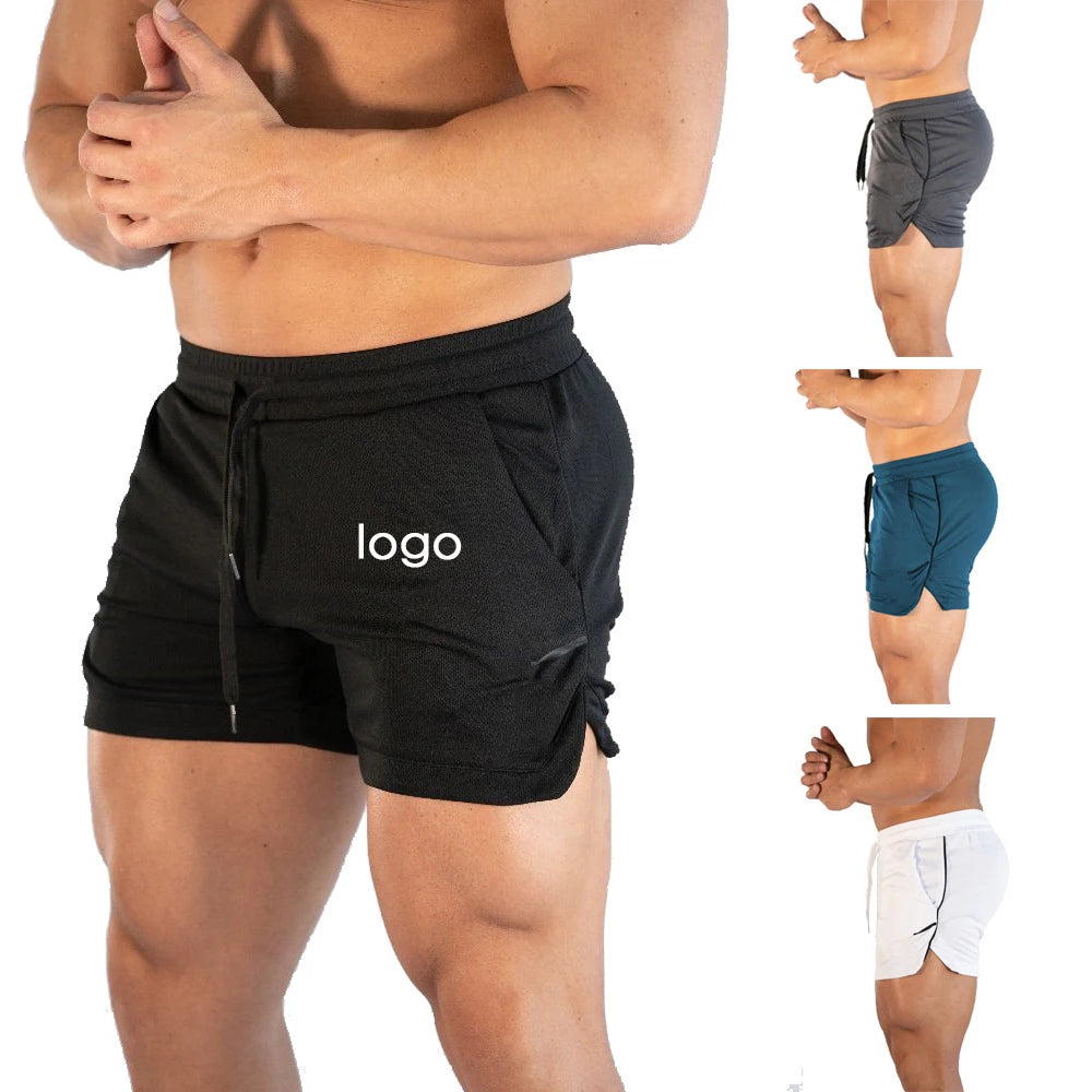 Customization Man Shorts Elastic Waist Jogging Mesh Shorts Gym Sports Quick Dry Shorts