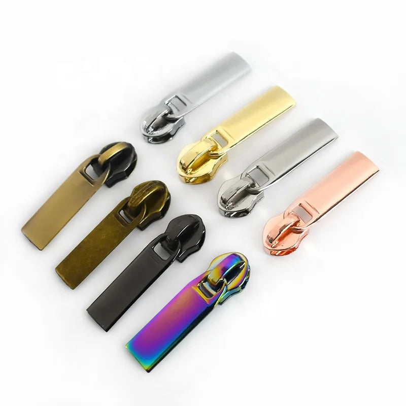 MeeTee ZT148 #5 Alloy Zipper Puller Luggage Accessory Handbags Zip Head for Nylon Zippers Jacket Repair Sewing Zipper Slider
