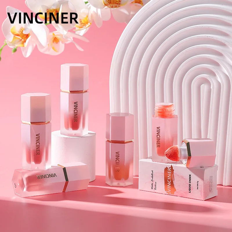 Custom Wholesale Liquid Face Tint Blusher Cream OEM Private Label Personalized Liquid Blush Custom