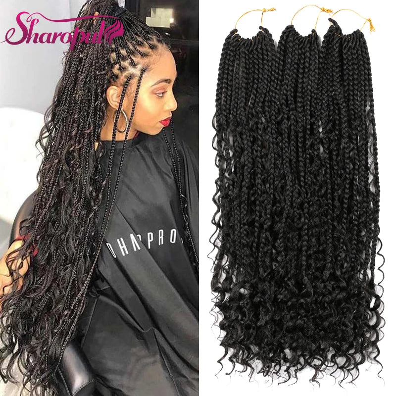 New Popular 22inch for Ombre Color Synthetic Braid Hair Extension 18 Strands Crochet Braids River Locs High Temperature Fiber
