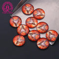 Custom Picture Special Design Flat Back clear Glass Cabochon 14mm Round Glass Dome
