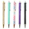 Rose Gold Rainbow Laser Logo Glitter Promotional Metal Ball Point Pen for Events and Corporate Gifts