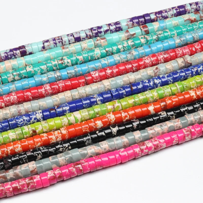 3*6mm Wholesale Diy Jewelry Making Material Natural Stone Synthetic Imperial Pine Loose Beads to Make Necklace and Bracelet
