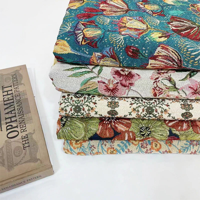 Wild Outdoors Themed Tapestry Upholstery Fabric Velour Yarn Dyed Breathable Home Textile Jacquard by the Yard