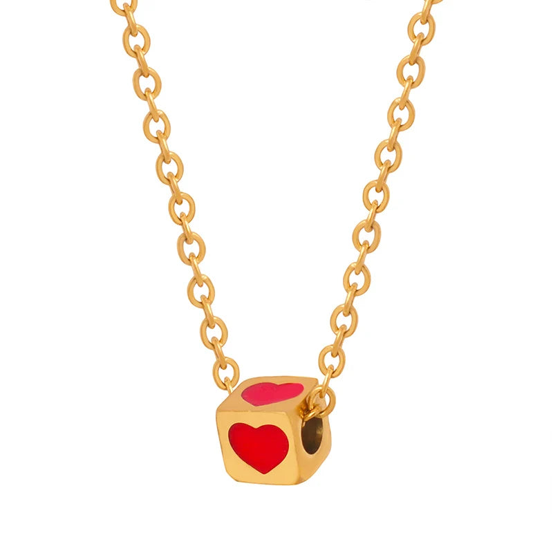 New Product Fashion Trend Stainless Steel 18K Plated Pendant Jewelry Necklace for Women