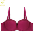 Binnys 38C Striped Half Cup Womens Underwear Nylon Thin Sponge Adjusted-Straps Sujetador Comfort Underwire Ladies Soutien Gorge