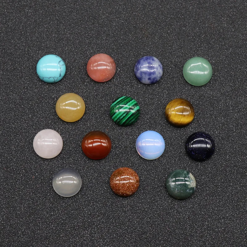 HZ DIY Cabochon Polished Semiprecious Gemstones Natural round Cut Turquoise Stones Supplier From India At Cheap Price