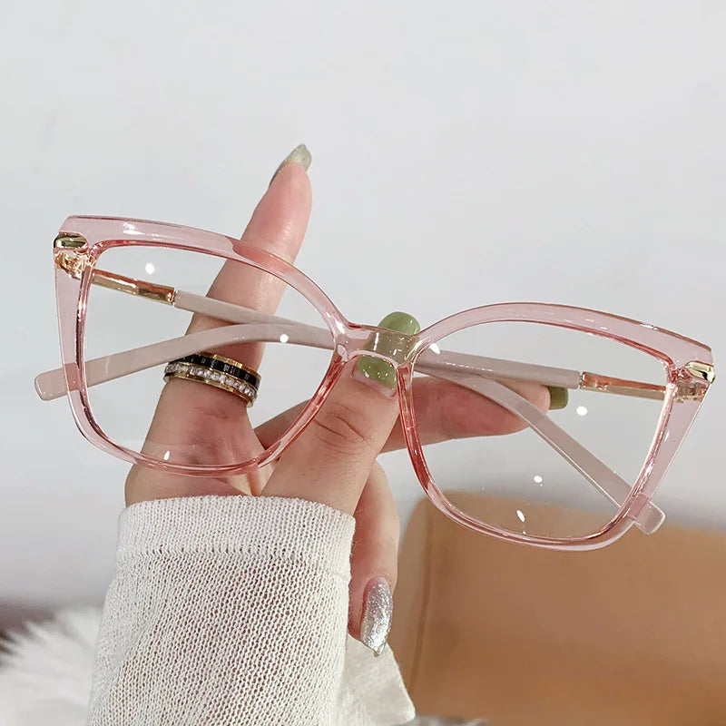 2322 Women Cay Eye Anti Reflection Glasses Women Oversized Newest Anti Blue Light Glasses Frame Eyeglasses Optical Frame