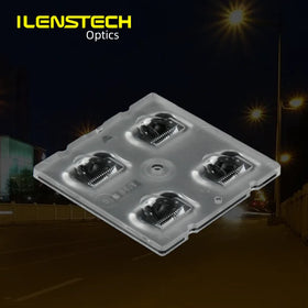 50X50MM T2M Light Distribution 2x2 Street Light Lens Module Mini Square LED Lens