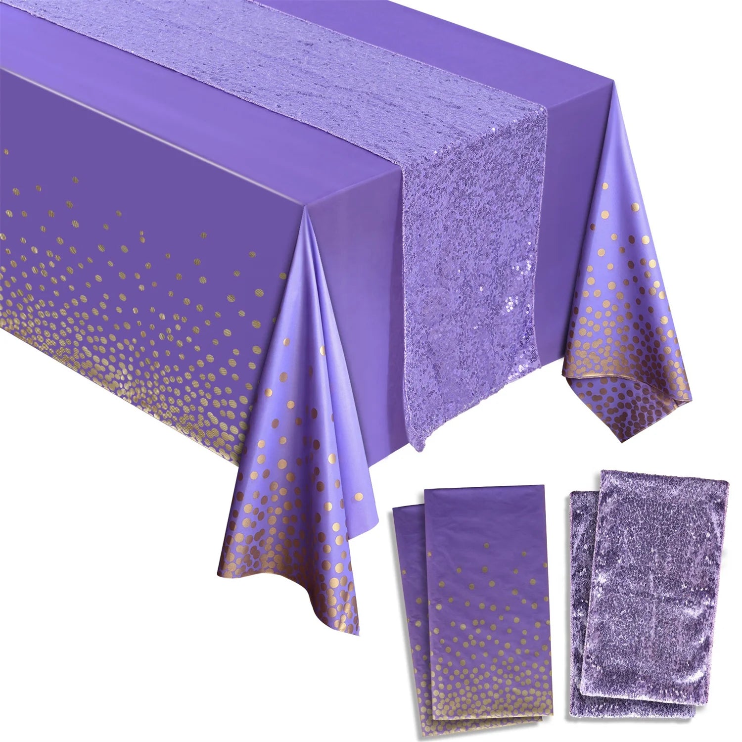 Customized Printed Rectangle Disposable Waterproof and Oilproof Birthday Wedding Party Plastic Tablecloths Table Cover