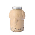 Hot Sale 500ml Elephant Shaped PET Animal Shaped Plastic Beverage Bottle Beverage Bottle Packaging with Top Screw Aluminum Cap