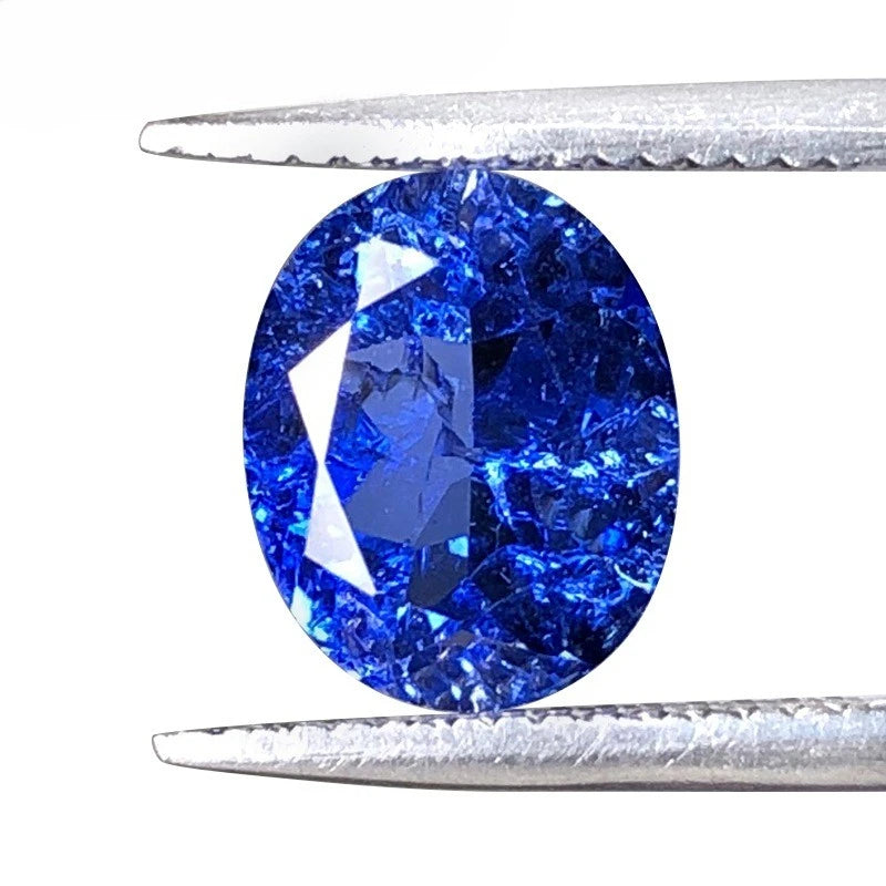 GRC Certified VVS Clarity Color Change Sapphire Trillion Oval Cut Color Loose Lab Grown Sapphire Gemstone
